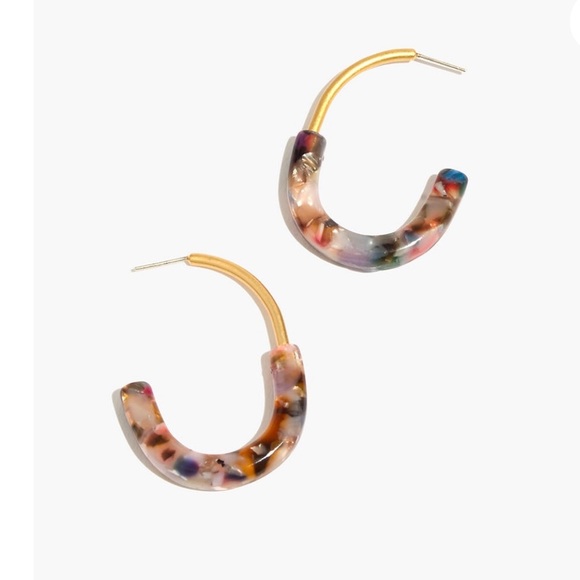 Madewell Jewelry - Madewell half and half hoop earring